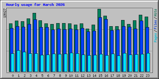Hourly usage for March 2026